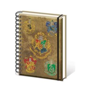libreta-espiral-a5-harry-potter-escudos-casas-y-hogwarts