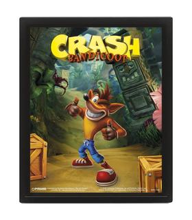cuadro-3d-game-over-crash-bandicoot
