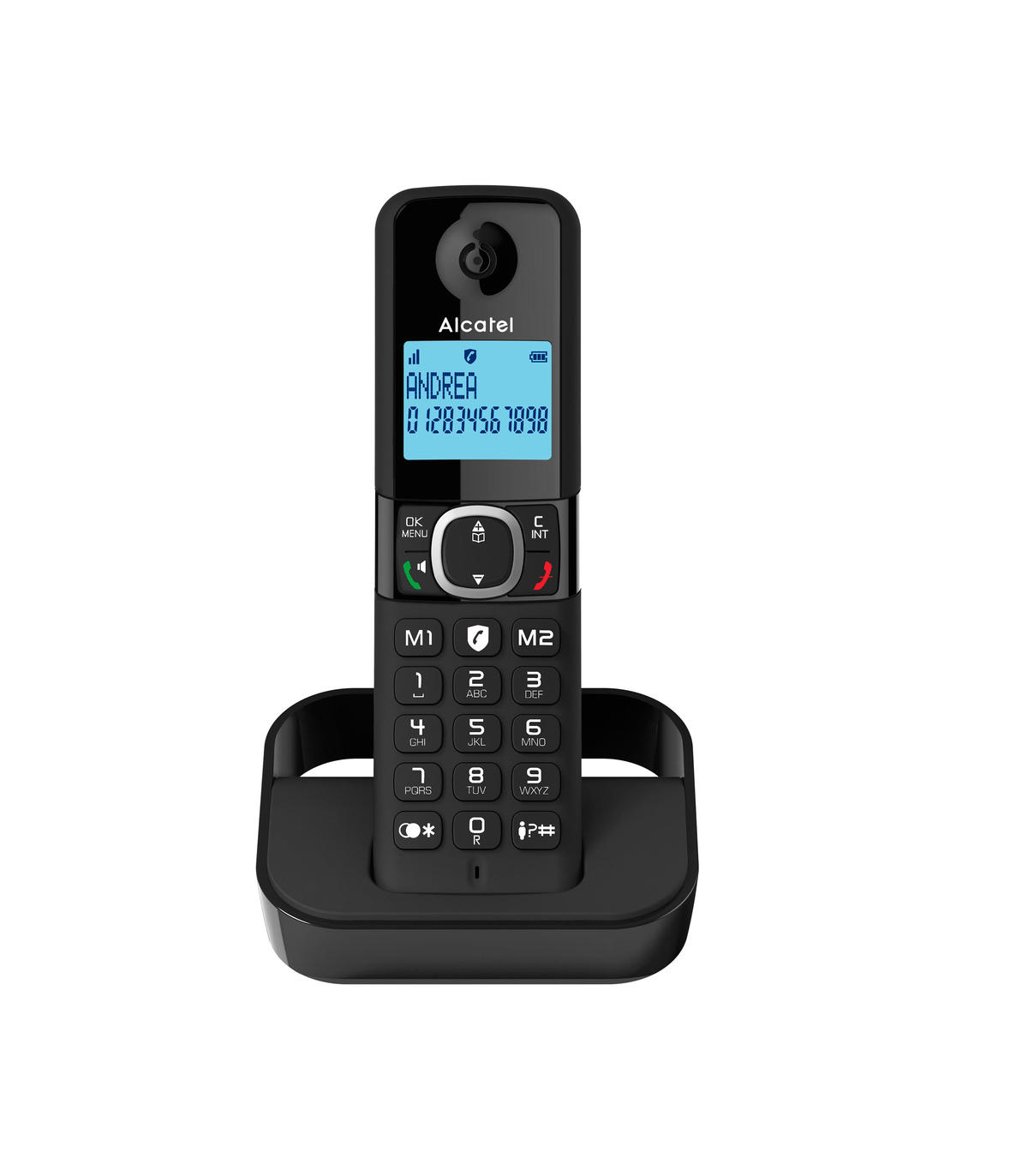 Teléfonos con Cable Marca ALCATEL Modelo TELEFONO SOBREMESA T78 Negro