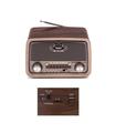 Radio Vintage Kooltech Indie Bluetooth - Radio - Usb - Micro