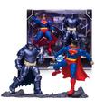 Figuras Superman + Armored Batman Multiverse Dc Comics 18Cm
