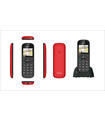 Telefono Móvil D1803 1,77 Rojo 2G Base