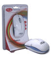 Raton Mouse Optico Usb 3Free Mcm101/Wb Diseño Blanco Azul